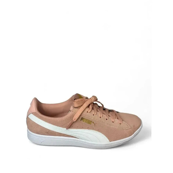 Puma Women's Vikky v3 Pink Suede Casual Shoes Sneakers Size 5.5 - Picture 2 of 7
